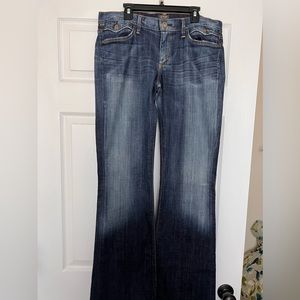 Citizens Of Humanity Blue Boot Cut Jeans